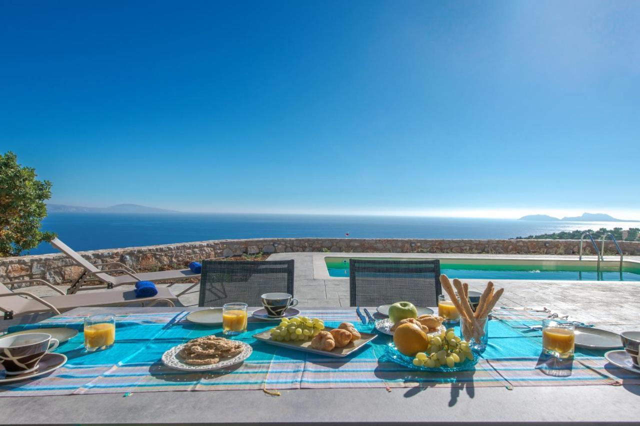 Tranquil Sea View Villa With Private Pool, Just 2Km From The Beach! Αγία Γαλήνη Εξωτερικό φωτογραφία