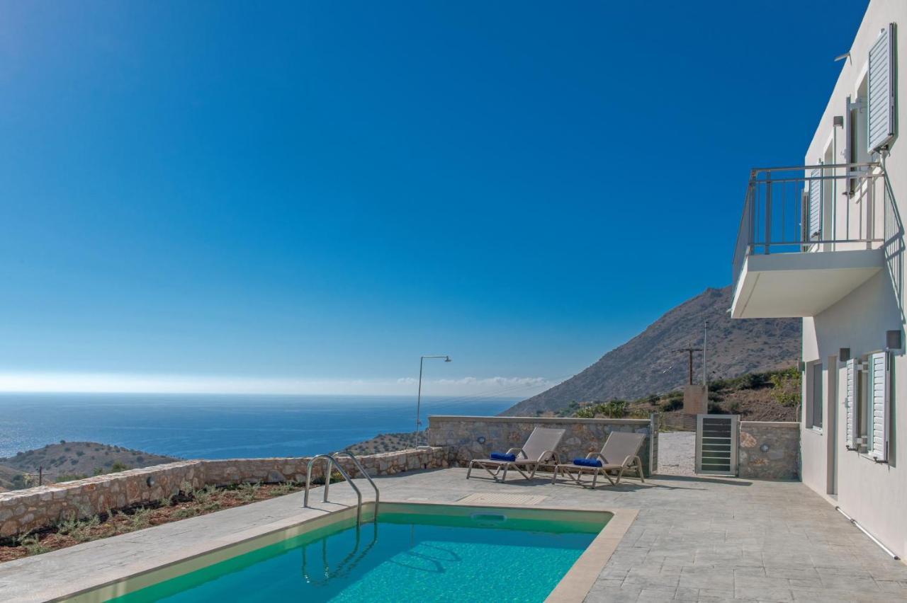 Tranquil Sea View Villa With Private Pool, Just 2Km From The Beach! Αγία Γαλήνη Εξωτερικό φωτογραφία