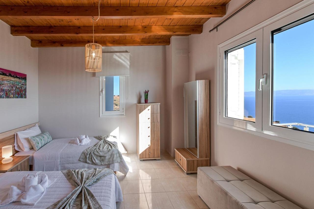 Tranquil Sea View Villa With Private Pool, Just 2Km From The Beach! Αγία Γαλήνη Εξωτερικό φωτογραφία