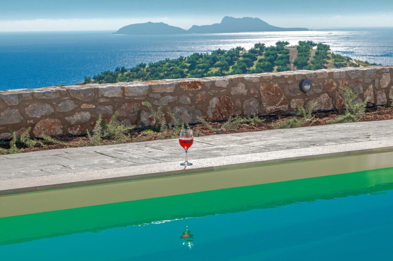 Tranquil Sea View Villa With Private Pool, Just 2Km From The Beach! Αγία Γαλήνη Εξωτερικό φωτογραφία