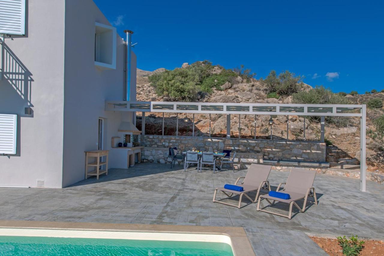 Tranquil Sea View Villa With Private Pool, Just 2Km From The Beach! Αγία Γαλήνη Εξωτερικό φωτογραφία