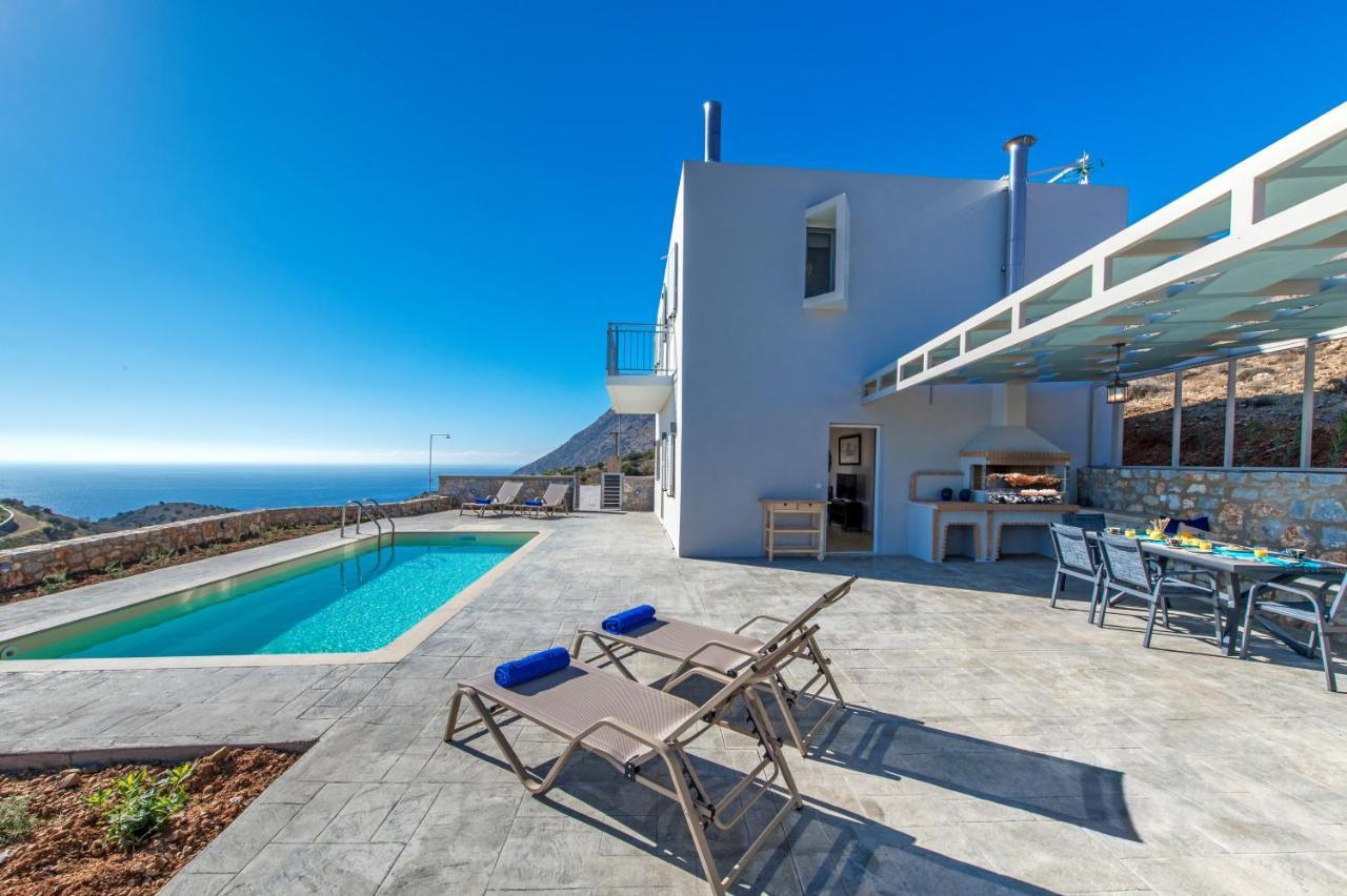 Tranquil Sea View Villa With Private Pool, Just 2Km From The Beach! Αγία Γαλήνη Εξωτερικό φωτογραφία