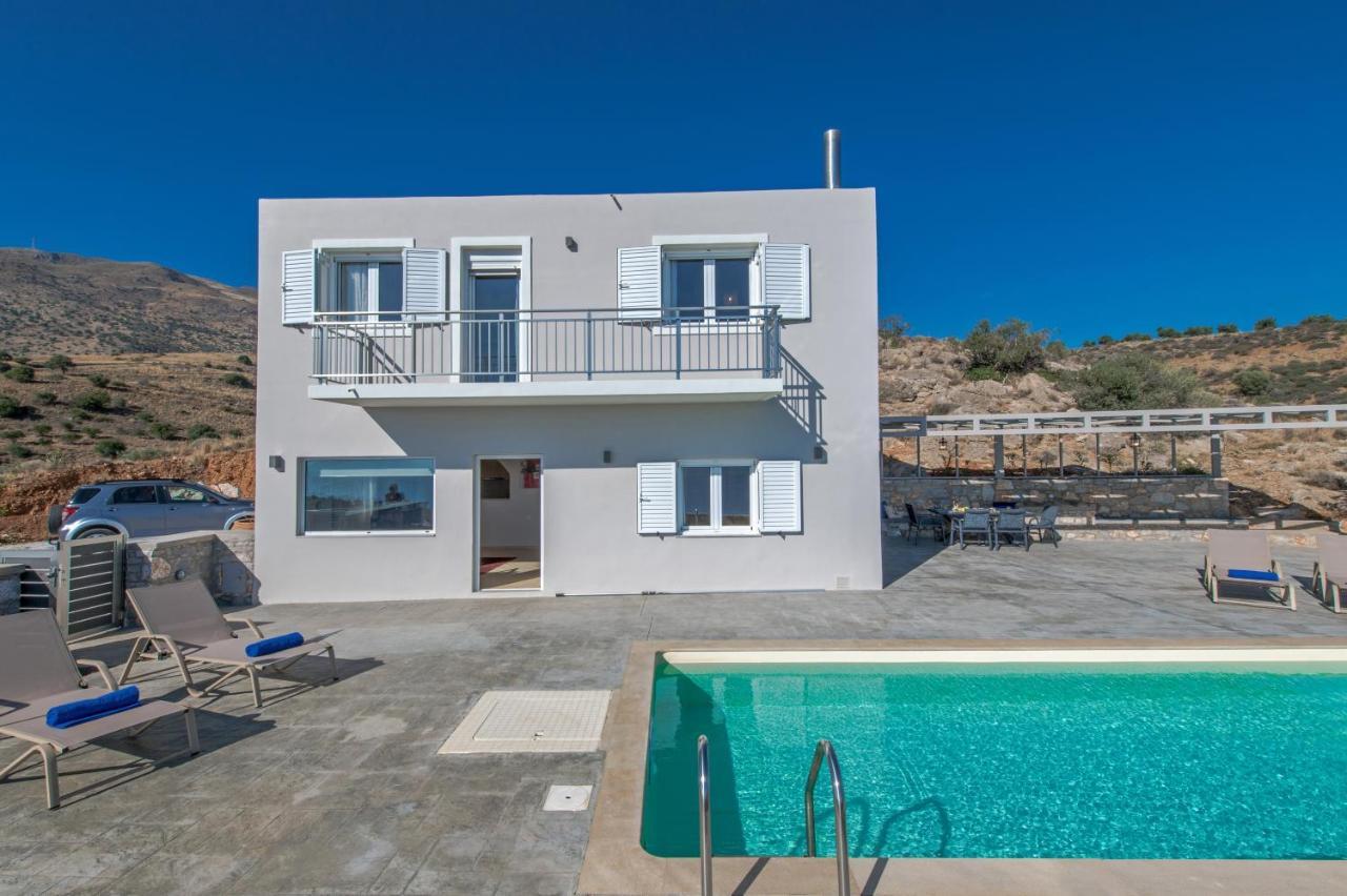 Tranquil Sea View Villa With Private Pool, Just 2Km From The Beach! Αγία Γαλήνη Εξωτερικό φωτογραφία